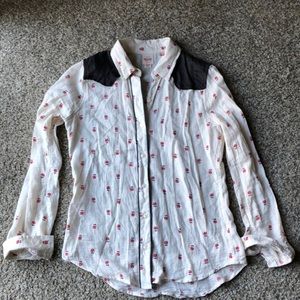 Mossimo western floral shirt